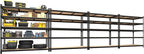 PrimeZone 4 Pack Heavy Duty Adjustable 5 Tier Garage Storage Shelves - 47" W x 18" D x 71" H, Metal Utility Rack Shelf Unit for Warehouse, Pantry, Closet, Kitchen, Black