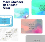 5-1000 Custom Vinyl Stickers - Upload Your own Image, Text, Design, Logo - Personalized Logo Labels for Handmade, Packaging, Bottle, Jars, Candle, Brand Stickers (Sky Blue, 3x2)