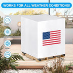 Pallet Cover Tarp Waterproof, Pallet Covers Heavy Duty Waterproof bulk Pallet Covers 48 x 48 x 60'' Outdoor Pallets Tarps Bulk Box Cover 48 x 48 x 60'' Custom White Fits Wood Patio Furniture