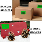 3" x 2" Thermal Labels Stickers Green, Thermal Printer Shipping Stickers, Multipurpose Inventory Self-Adhesive Direct Thermal Label for Small Business (500 Labels/Roll)