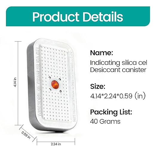 240G 2 Pack Reusable Silica Gel Desiccant Dehumidifier Bags, Color Indicating Moisture Absorbers for Car, Closet, Garage, 3D Filaments, Emoisture, Microwave Rechargeable Reusable Drying Bags