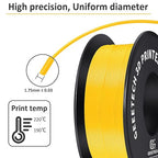 Geeetech Yellow PLA Filament 1.75mm, 3D Printer Filament Dimensional Accuracy +/- 0.02 mm, Upgrade Tidy Winding Tangle-Free, 1kg Spool(2.2lbs) Fit Most FDM 3D Printers