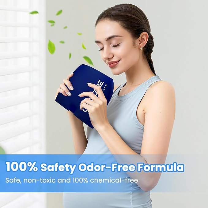 ONLYCARE Migraine Relief Cap, Upgraded Odorless Headache Relief Cap Mask Products, 360° Gel Surround Cooling Ice Pack Mask Head Wrap for Tension, Migraine, Sinus, Stress, Headaches, Hangover, Blue