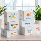 7x5x4 Shipping Boxes for Small Business,40 Pack White Corrugated Cardboard Box for Packaging, Mailing, Storage