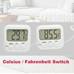 Small Digital Thermometer TA358 Celsius/Fahrenheit Temperature Indoor/Outdoor Meter Gauge with 5ft/1.5M Probe Sensor