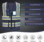 AYKRM Custom Logo Personalised Printed High Visibility Reflective 2 two tone work construction Safety Vest