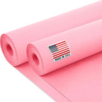 24" x 1200" (100 ft) Pink Kraft Paper Roll (Value Pack of 2), 45 lbs Thickness, Made in USA Colored Craft Paper for School, Bulletin Board - Odorless, Non-Toxic, Safe for Kids