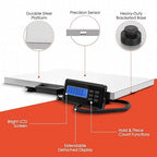 Houseables Shipping Scale, Platform Scale, Industrial, Heavy Duty, 1100 LB, Weight Machine for Luggage, Packages, Postal, Floor, Commercial, Package, Business, Weighing, Large Platform, Digital, 22x18