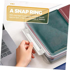 Transparent Stackable File Storage Box for Documents Pet Abs Plastic Organizer Case Clear Design for Easy Content Viewing Home Office School File Holder Small