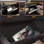 Car Registration and Insurance Holder,Leather Vehicle Glove Box Organizer Wallet for Document,Perfect for any Car,Truck,Motorcycle,Driver License,Trailer or Boat,Men & Women,Cute Owl Roses Flower