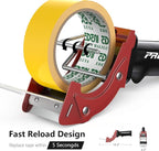 Fast Reload 2 Inch Tape Gun Dispenser Packing Packaging Sealing Cutter TG01 (Red)