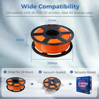 FLASHFORGE ABS Pro Filament 1.75mm Orange, 3D Printer Filament 1kg (2.2lbs) Spool-Dimensional Accuracy +/- 0.02mm, Hot Deformation Below 90℃, Great for Printing Heat-Resistant Functional Parts