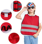 A-SAFETY Kids High Vis Reflective construction Safety vest customized LOGO