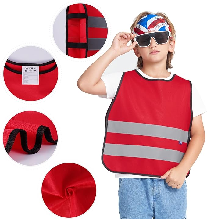 A-SAFETY Kids High Vis Reflective construction Safety vest customized LOGO