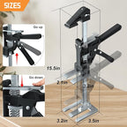 Labor Saving Arm Jack 2 Pack,15.5 Inch Stainless Steel Furniture Lifts with Handbag,Hand Furniture Jack Lift Tool for Installing Cabinets,Flooring&Windows,Load 660LBS