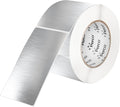 Perco Metallic Silver 3x5 Inch Perforated Sticker Labels — 500 Stickers Per Roll — with Permanent Adhesive for Product Labeling, Gift Boxes, Event Signage, Decorative Packaging & More — Made in USA