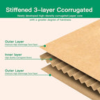 Rong Yang Tong 6x4x3 inch Small Shipping Boxes Pack of 30, Brown Corrugated Cardboard Mailer Boxes for Packing Mailing Small Business Gift Packing