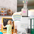 Starboling Color Coding Labels,3000 PCS 1/2" x 3/4" Morandi Rectangular Colored Labels Stickers,for Garage Sale,Price Tags,File Folder Tabs,and Classroom Organization