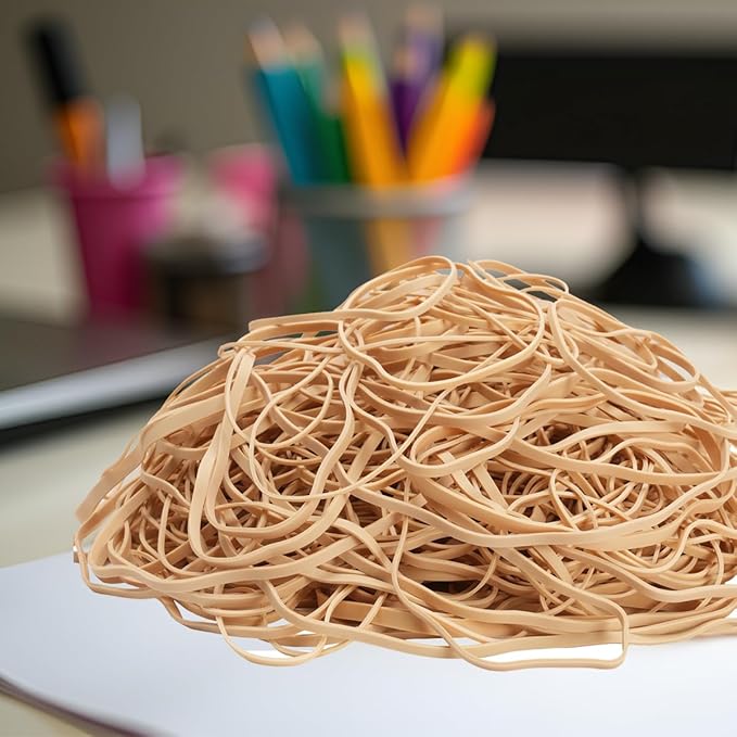 Rubber Bands Assorted Sizes 0.5lbs Large Rubber Bands Heavy Duty Big Elastic Bands for Office Supplies 4 sizes size#69,size#117A,size#12in,size(4-4/5" x 1/8")