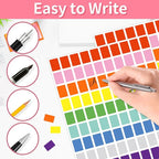 Starboling Color Coding Labels,3000 PCS 1/2" x 3/4" 10 Colors Rectangular Colored Labels Stickers,for Garage Sale,Price Tags,File Folder Tabs,and Classroom Organization