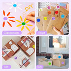 1 Inch Circle Dot Stickers 1000 PCS Color Coding Thermal Labels Dots Writable Printable Small Round Stickers for Office, Classroom, Inventory, Garage, Organizing Storage, Light Purple