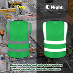 BeautyWill Custom Logo Safety Vest Class2 High Visibility Reflective Vest Breathable Construction Vest