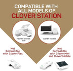 Thermal Receipt Paper Rolls 3 1/8" x 230' for Clover Station thermal Printer | Credit Card Receipt Paper Rolls for Clover C500 C501 C503 C100 P100 | 75 Rolls