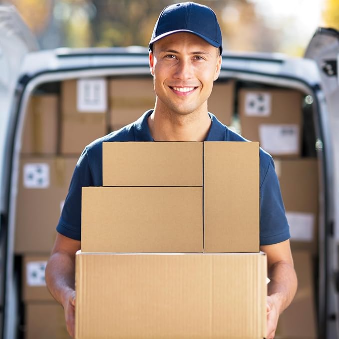 Eupako 30 Pack Small Shipping Boxes Assorted Sizes, 9x6x4 & 10x7x5 & 11x6x6 10 PCS Each Mailing Boxes, Brown Corrugated Box Mailers, Cardboard Boxes for Packaging Small Business