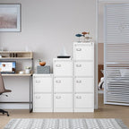 SISESOL 2 Drawer File Cabinet with Lock and Tag,Narrow Two Drawer Filing Cabinet,White Vertical Metal File Cabinets,Small Filing Cabinets for Home Office Fit Letter/A4/Legal Size File,Easy Assembly