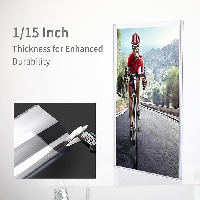 25-Pack 8.5 x 11 Inch Document-Toploaders - Premium Document Topload Holders, Crystal Clear Document Top loaders, Hard Plastic Page Sheet Protectors for Photos, Prints, Menu Covers and Work Papers