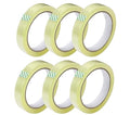 GTSE Premium Clear Tape, 1 inch x 217 feet, Strong Transparent Gift Wrap Tape for Home, Office, 6 Rolls, 3" Core