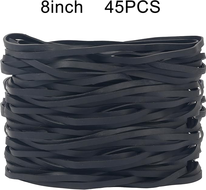 Rubber Bands Garbage Can Bands Elastic Large 8inch 45Pcs Trash Cans Rubber Bands Elastics Bands for Office Supplies Home