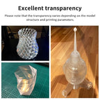 Geeetech Clear PLA Filament 1.75mm, Excellent Transparency, Neatly Wound 3D Printer Filament 1kg(2.2lbs), Dimensional Accuracy +/- 0.02 mm, Fit Most FDM 3D Printers