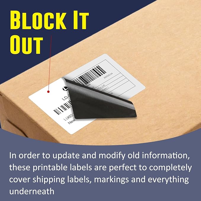 L LIKED 2.25" x 4" Direct Thermal Label, Permanent Adhesive Shipping Postage Labels & Compatible with Rollo, Zebra and Other Desktop Printers (12 Roll, 4200 Labels)