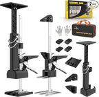 2 Pack Cabinet Jacks, 3rd Hand Support System with 360 LBS Capacity, Adjustable 0 to 23.6 inches for Multifunctional Furniture Lifter Jacks for Wall Tile Height Adjuster Handheld Tool