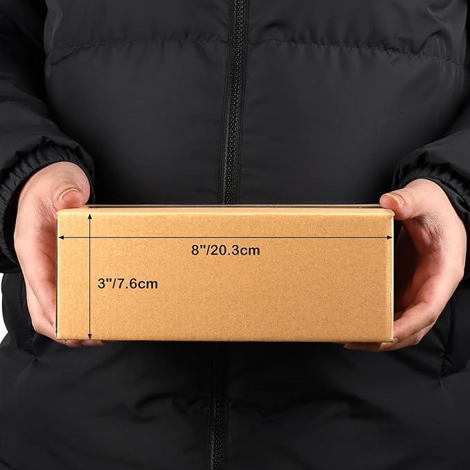 EdenseeLake 8x6x3 inches Shipping Boxes Small Cardboard Boxes for Packing, Moving, Mailing, 25 Pack
