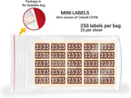 2023 MINI Year Stickers, Doctor Stuff 2023 Chart Stickers, Brown Colored, Colwell Jewel Tone Style, USA Made Year Stickers for End Tab File Folders, 250/Pack, 1 Package, 1/2" x 1" - Small Labels