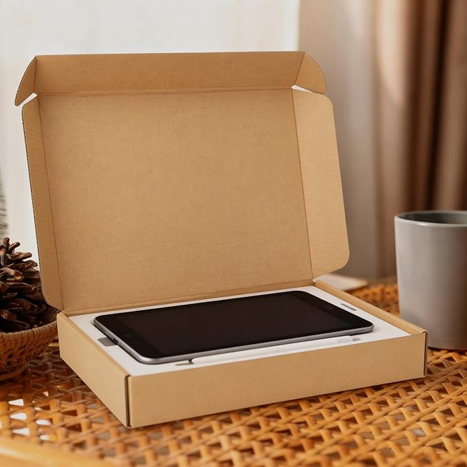 PHAREGE 12x9x2 Inch Shipping Boxes 20 Pack Brown, Tab Lock Tuck Top Mailer Boxes for Packaging Small Business, Cardboard Gift Boxes for Wrapping Mailing Present