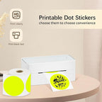 3X3Inch Round Thermal Labels Circle Color Coding Labels Printable Waterproof 500PCS Round Stickers Adhesive Writable for Office, Garage, DIY Sticker, Barcodes, Name Tag, Fluorescent Yellow
