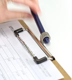 Officemate Wood Clipboard, Memo Size, Low Profile Clip with Pen Holder (83113)