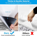 AFMAT Whiteboard Wallpaper, 6x4ft Dry Erase Contact Paper, Large Peel and Stick White Board Contact Paper, Stain-Proof & Super Sticky, No Ghost After 60 Days, Dry Erase Whiteboard Sticker for Wall
