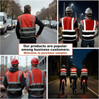 BeautyWill 10/20 Pack Custom Logo Safety Vest,Bulk High Visibility Class 2 Reflective Work Vests