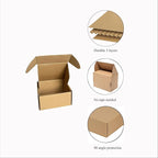 Shipping Boxes Corrugated Cardboard Mailer Boxes Literature Mailer for Packaging Small Business Craft Gifts Giving Products (Brown, 4x4x2)