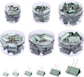 Temiary 208 Pcs Metal Binder Clips, Assorted Sizes Extra Large, Large, Medium, Small, Mini, Micro Binder Paperwork Clip, Morandi Colored Paper Clamps Bulk for Office, Home, School (Green)