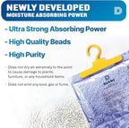 Dry & Dry 5 Packs [Net 14.1 Oz/Pack] Moisture Absorbers for Home, Basement & Bedroom - Small Dehumidifiers