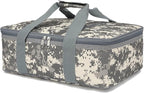 Insulated Casserole Carrier Bag - Large Portable Hot and Cold Food Storage Tote with Handles Thermal Bag for Parties, Picnics, Camping, Travel,Fits 9"x13" Baking Dish,Camo