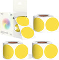 2 - Inch Round Yellow Color - Coding Stickers,4 Rolls, 2000 PCS Multipurpose Strong - Adhesive Labels for Office,Inventory,Organizing