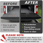 TripleAliners Tailgate Mat Compatible with Ford Super Duty F250/F350/F450 2017-2022 Accessories Truck Tailgate Liner Bed Cover All-Weather Protector Cargo Cover Custom Fit for 2017-2022 F250/F350/F450
