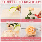 VOISEN Silica Gel Flower Drying, 10LBS Silica Gel for Drying Flowers,Color Indicating Flower Preservation Kit Contains Flowers Desiccant, Brush, Gloves, Plastic Box