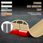 Floor Cord Cover Self Adhesive Cord Hider,3.3FT Cable Management, Extension Strip Protector for Wires, Prevent Cable Trips for Offices, Gyms, Exhibitions Cavity:0.3"(W) x0.28(H) WoodLightyellow